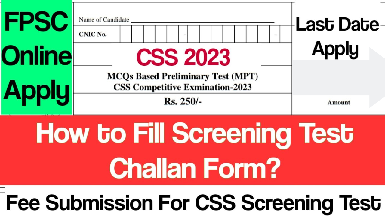 Download PPSC Challan Form 2023